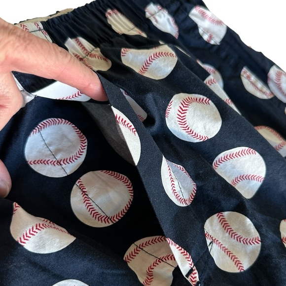 J. Crew Men’s baseball boxer shorts fly cotton woven elastic waist Small NWT - Picture 3 of 13